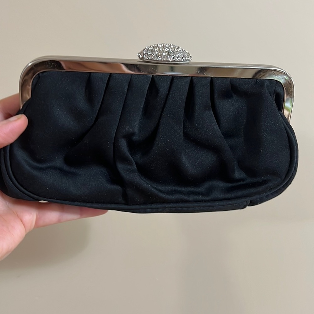 Aldo black clutch purse